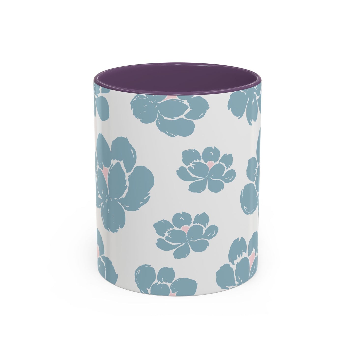 Floral Accent Coffee Mug - Elegant Drinkware, Perfect Gift for Her, Home Decor, Mother's Day, Birthday, Coffee Lovers