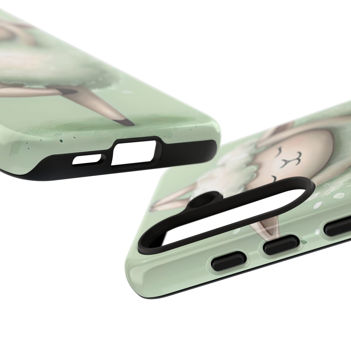 Cute Yoga Sheep Phone Case — Pastel Lamb Ballerina Protective Cover