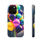 Colorful Balloon Tough Phone Case — Vibrant Party Balloons Protective Cover