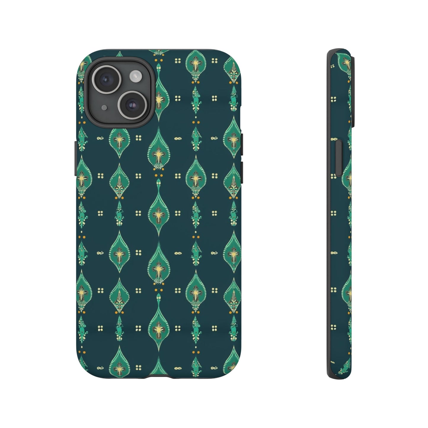 Emerald Boho Teardrop Phone Case