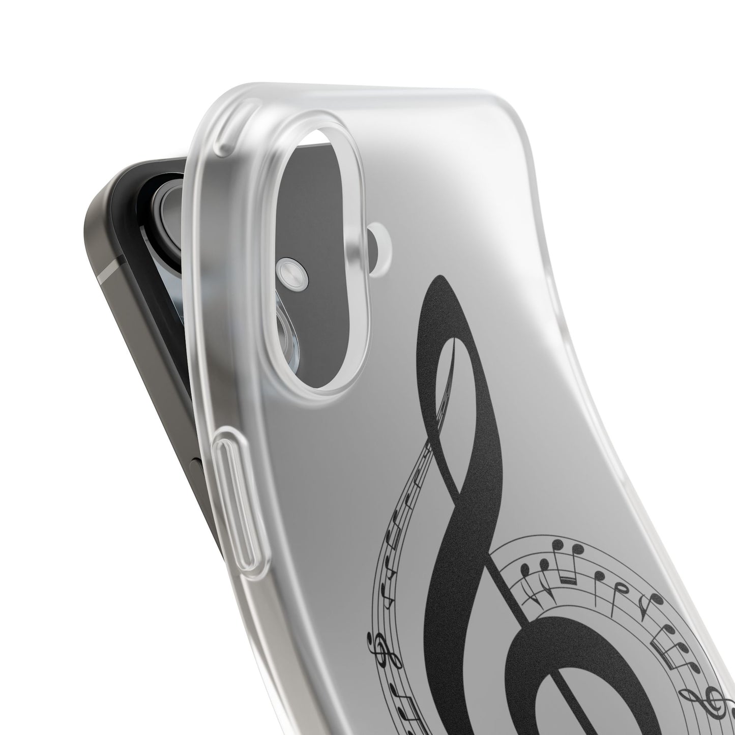 Phone Case — Musical Treble Clef Design