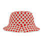 Heart Pattern Bucket Hat — Red Retro Love