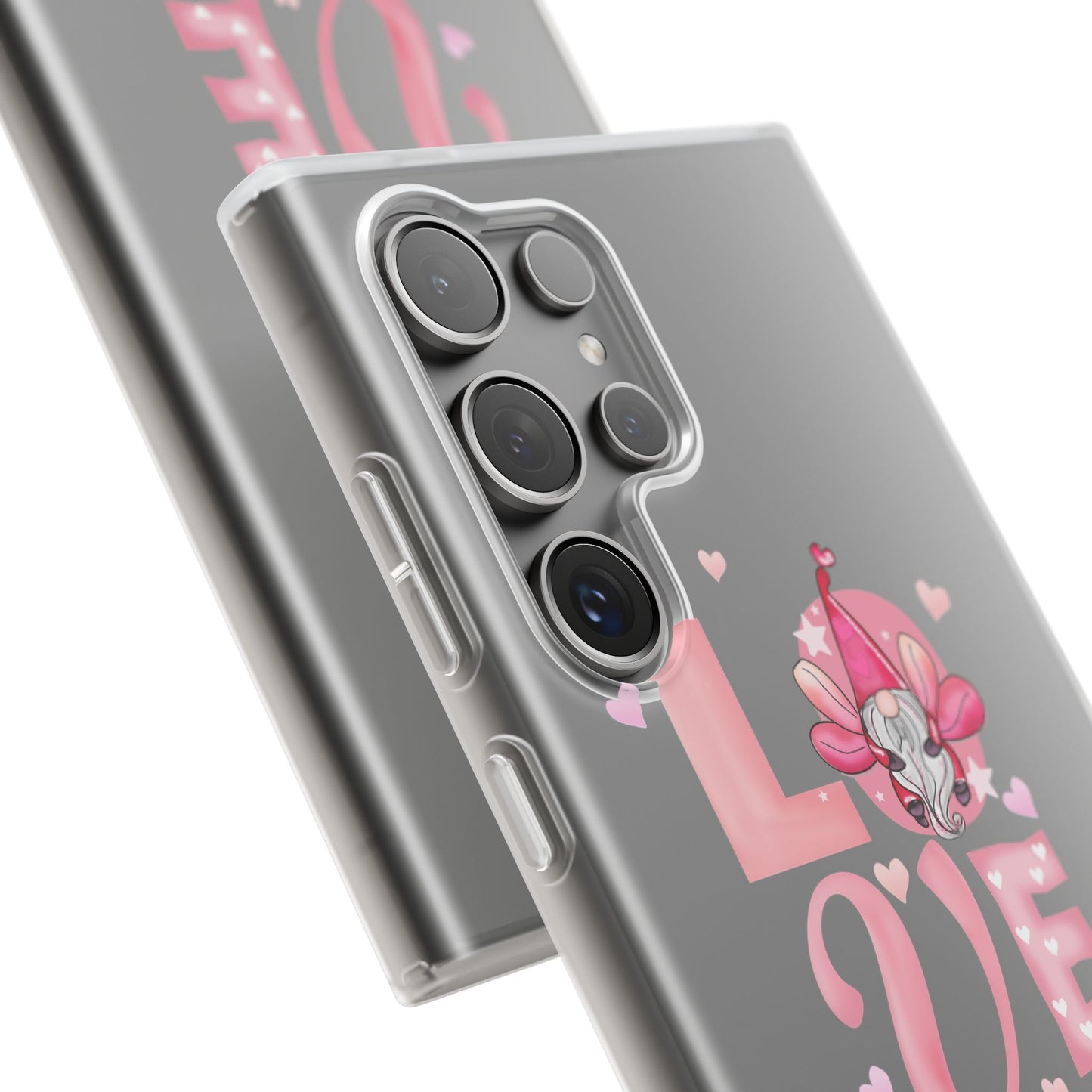 Love Gnome Phone Case — Cute Pink Valentine Flexi Case