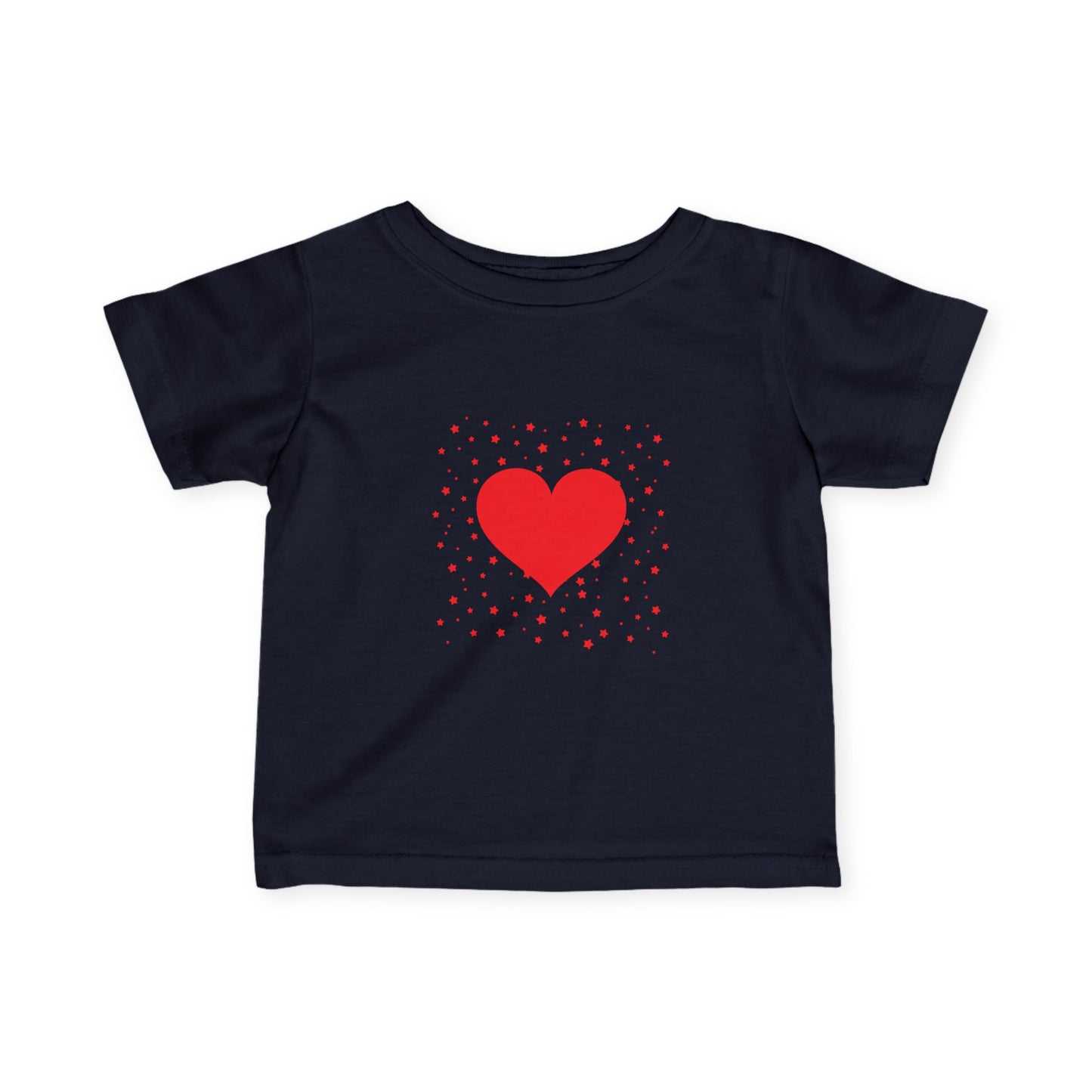 Infant Tee – Red Heart Confetti Baby Shirt