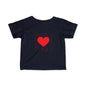 Infant Tee – Red Heart Confetti Baby Shirt