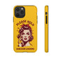 Phone Case - "Please Hold, Sarcasm Loading" Retro Pin-Up Tough Case