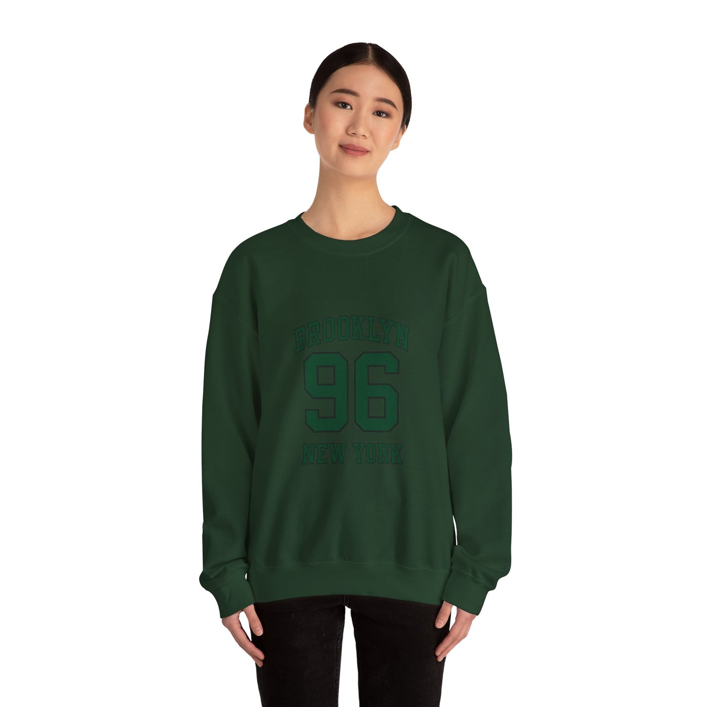 Crewneck Sweatshirt - Brooklyn 96 New York Vintage Athletic Pullover
