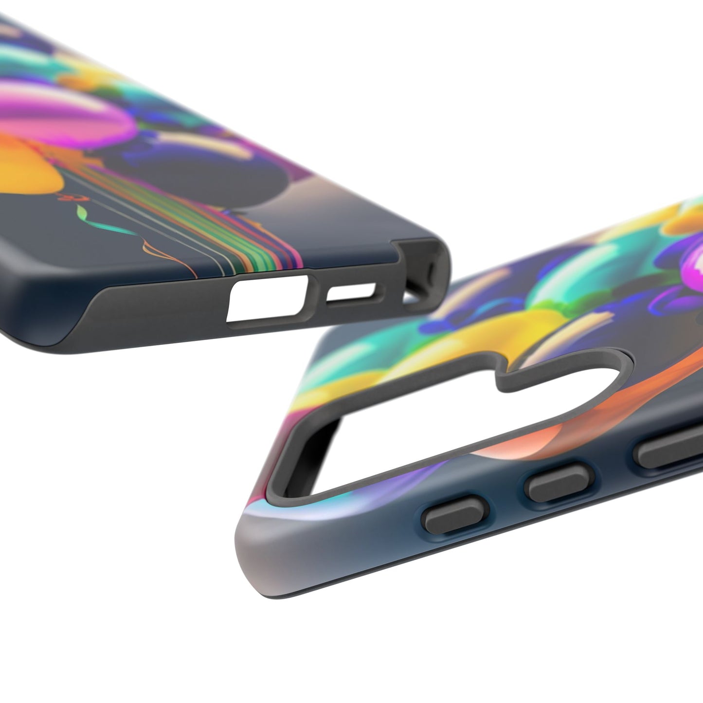 Colorful Balloon Tough Phone Case — Vibrant Party Balloons Protective Cover