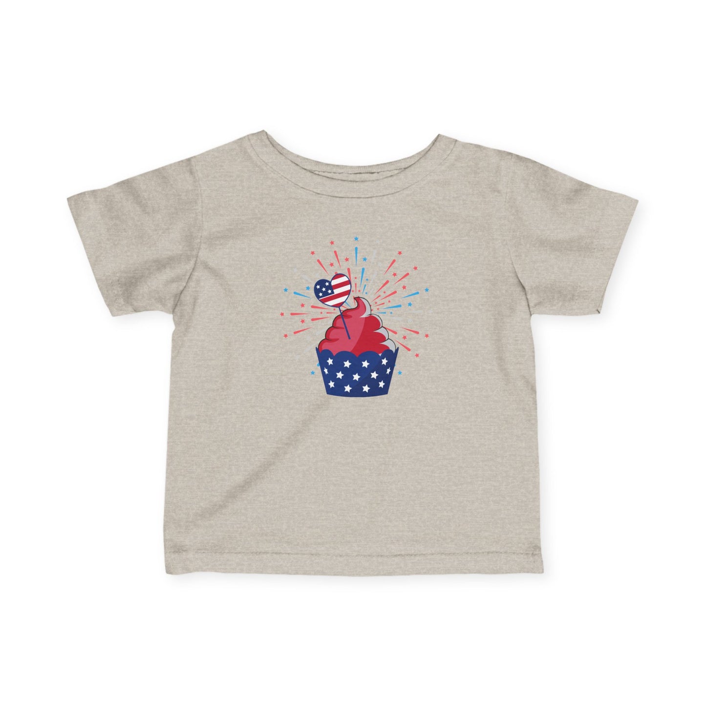 Patriotic Infant Tee with Cupcake Design, Baby Independence Day Outfit, 4th of July Celebration Shirt, Cute Toddler Tee, Summer Party [...]