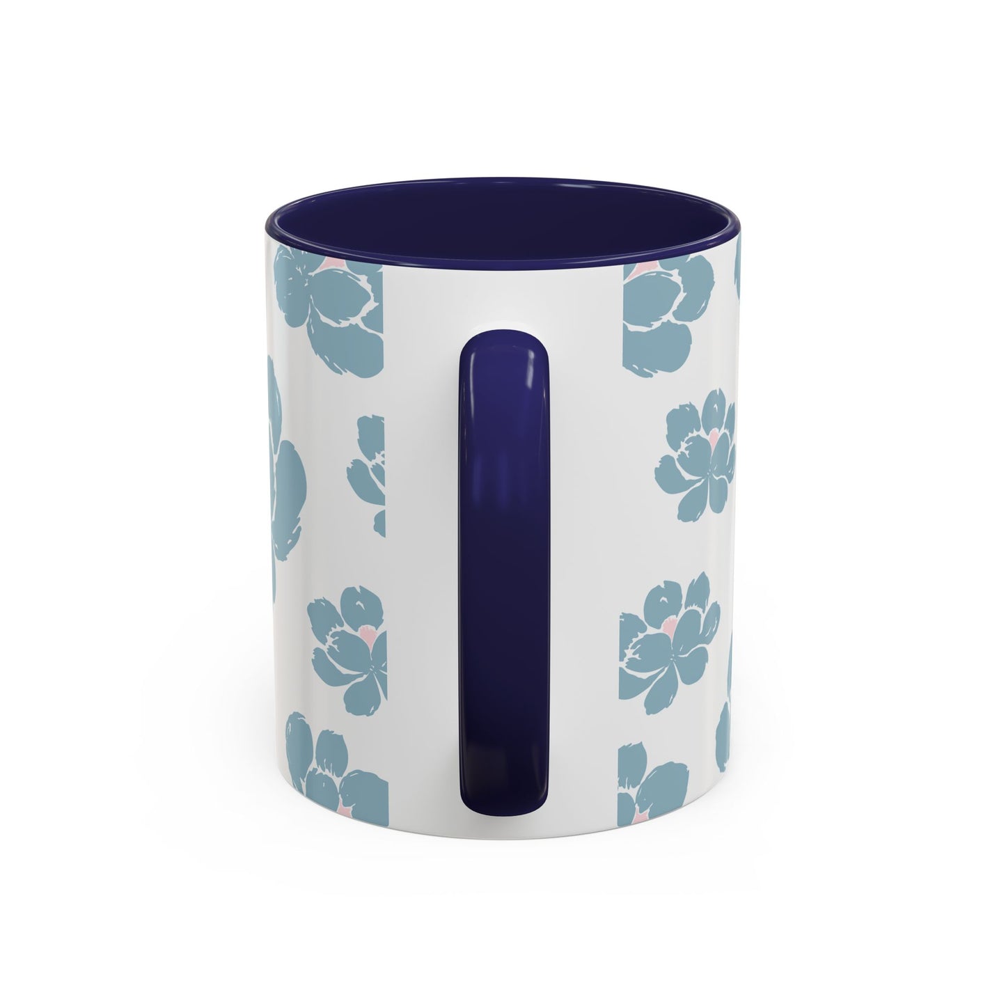 Floral Accent Coffee Mug - Elegant Drinkware, Perfect Gift for Her, Home Decor, Mother's Day, Birthday, Coffee Lovers