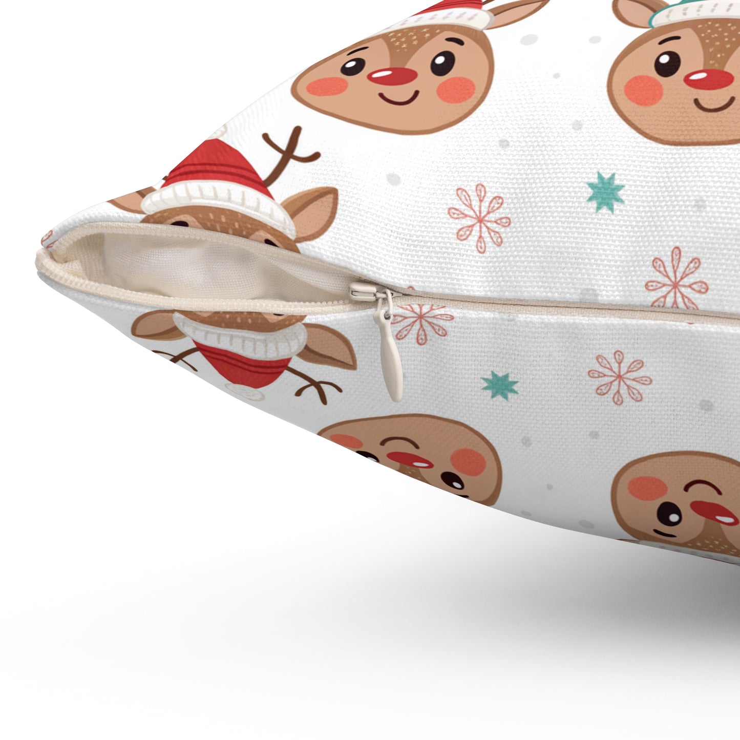 Festive Reindeer Pillow, Cozy Home Decor, Holiday Cushion, Christmas Gift, Fun Winter Accent