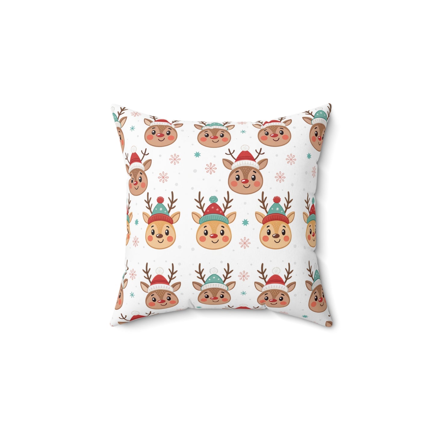 Festive Reindeer Pillow, Cozy Home Decor, Holiday Cushion, Christmas Gift, Fun Winter Accent