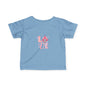 Infant Tee — Pink Floral "LOVE" Baby T‑Shirt, Cute Newborn Gift for Valentine’s & Everyday