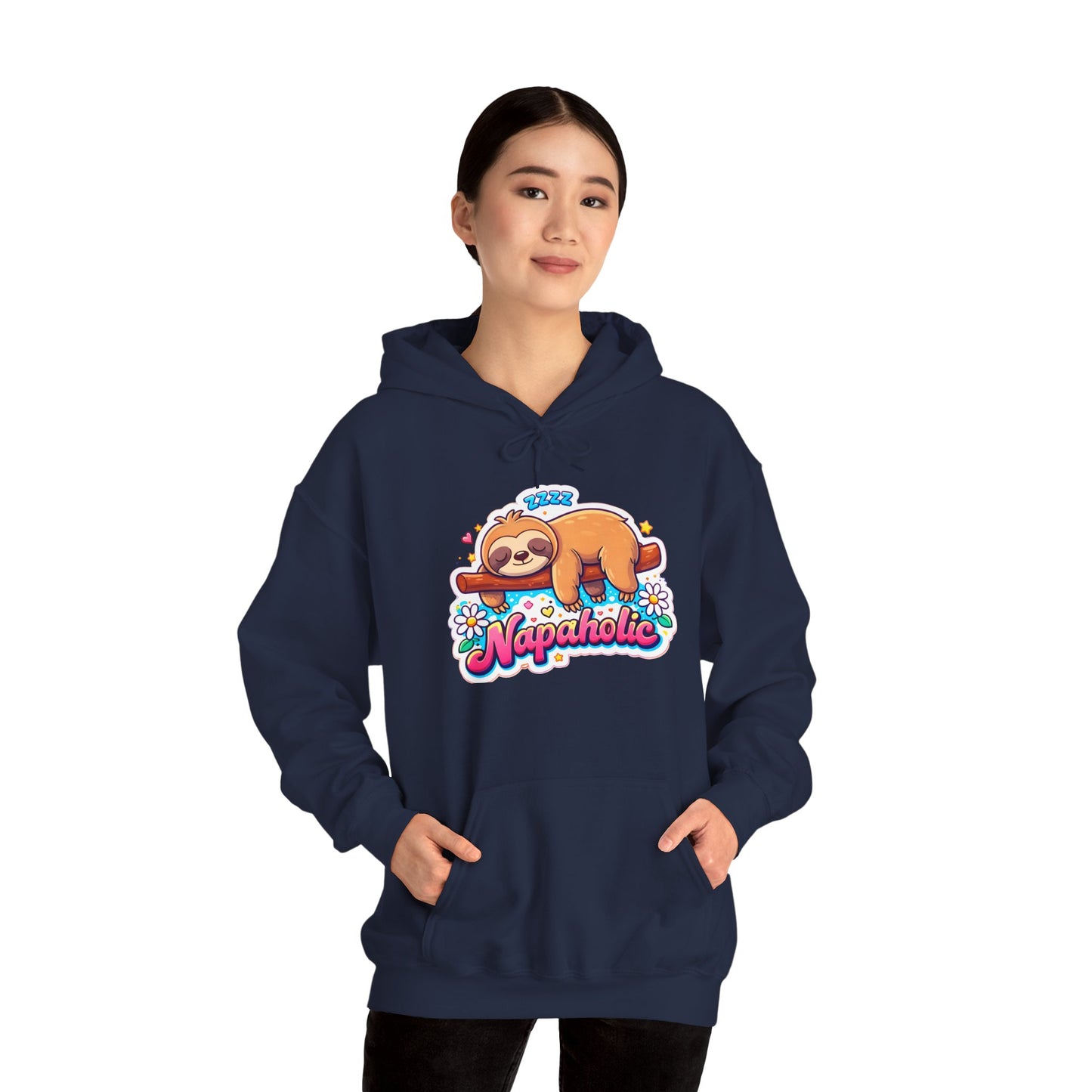 Napaholic Sloth Hoodie — Cute Sleepy Sloth Graphic Sweatshirt