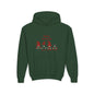 Youth Christmas Gnome Hoodie - "Merry Christmas" Holiday Kids Sweatshirt