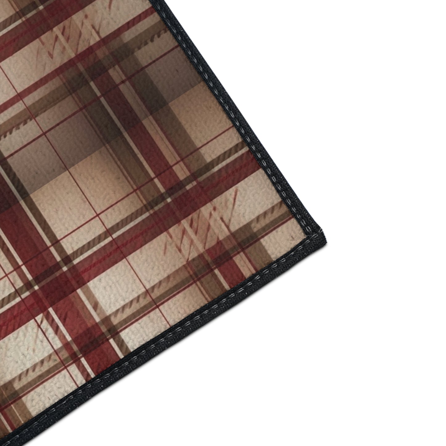 Plaid Floor Mat — Heavy-Duty Non-Slip Rug for Entryway, Kitchen & Mudroom