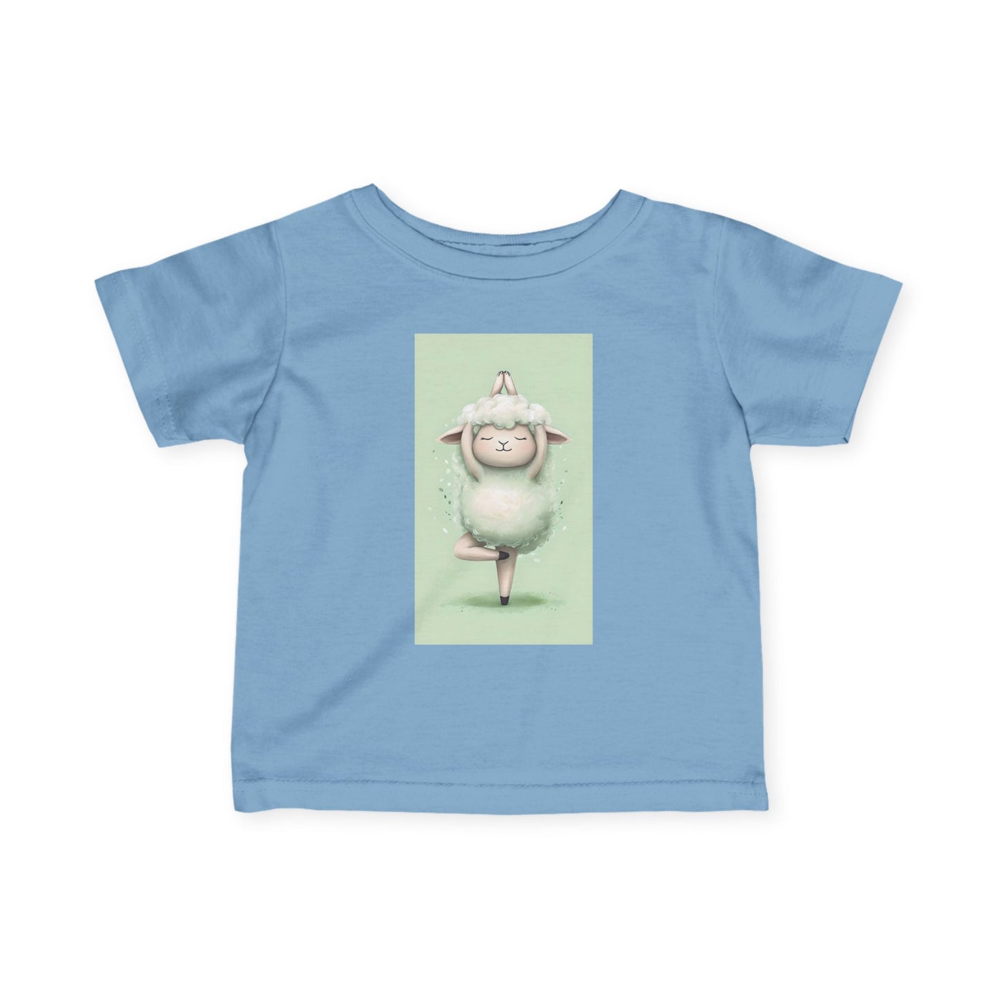 Infant Tee — Cute Ballet Sheep Baby Shirt ("Little Ballerina" Design)