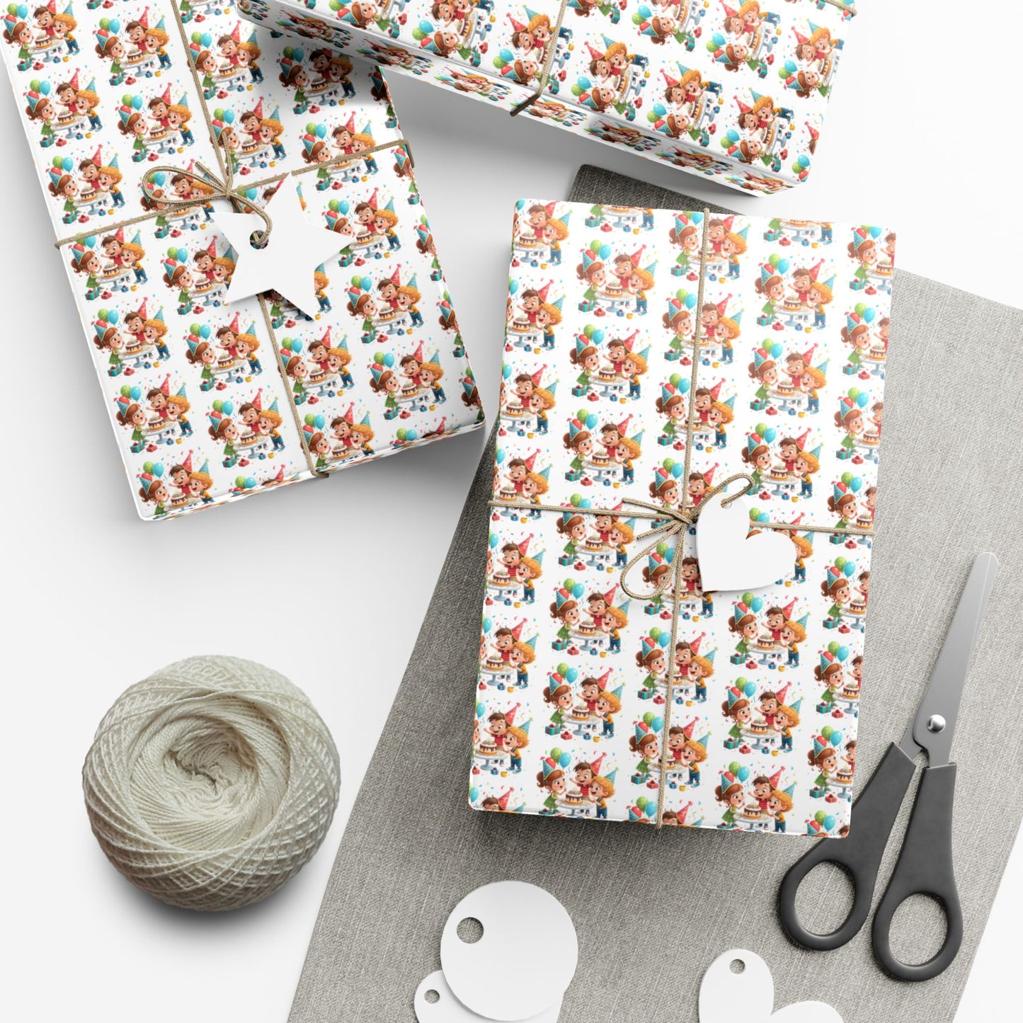 Christmas Kittens Gift Wrap Paper — Cute Holiday Cat Wrapping Sheets