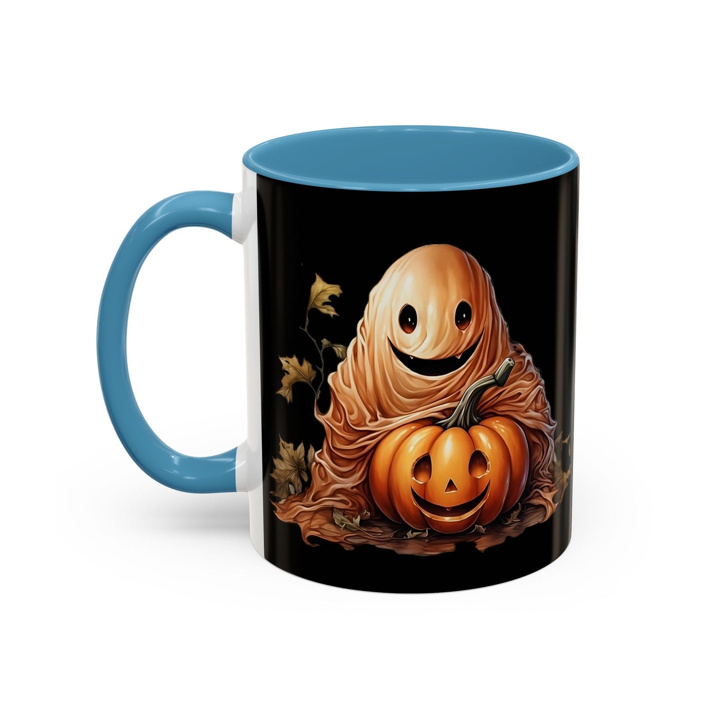 Halloween Ghost Pumpkin Coffee Mug, Spooky Drinkware, Fall Decor, Halloween Gift, Pumpkin Spice Lover's Mug