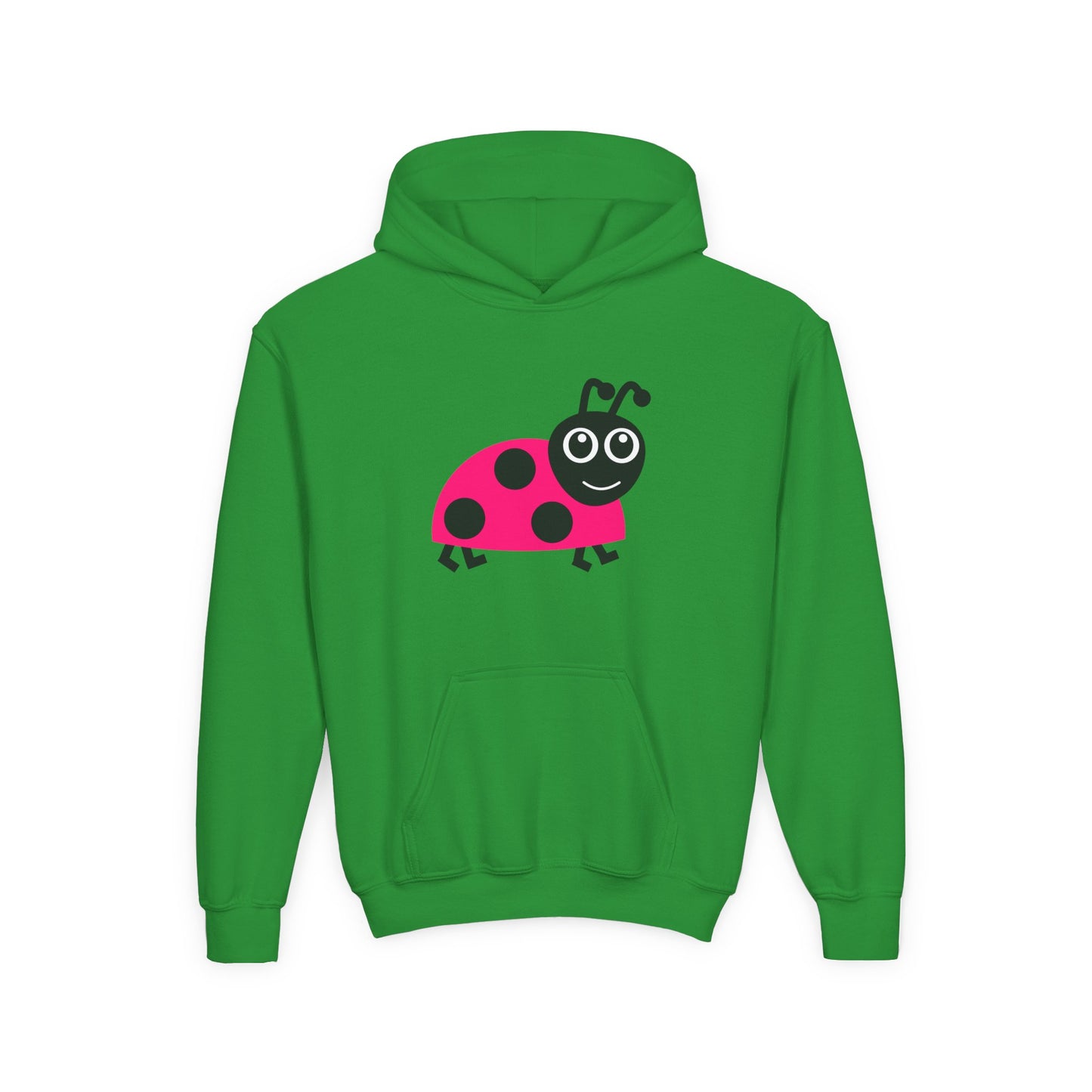 Pink Ladybug Kids Hoodie | Cute Bug Graphic Sweatshirt