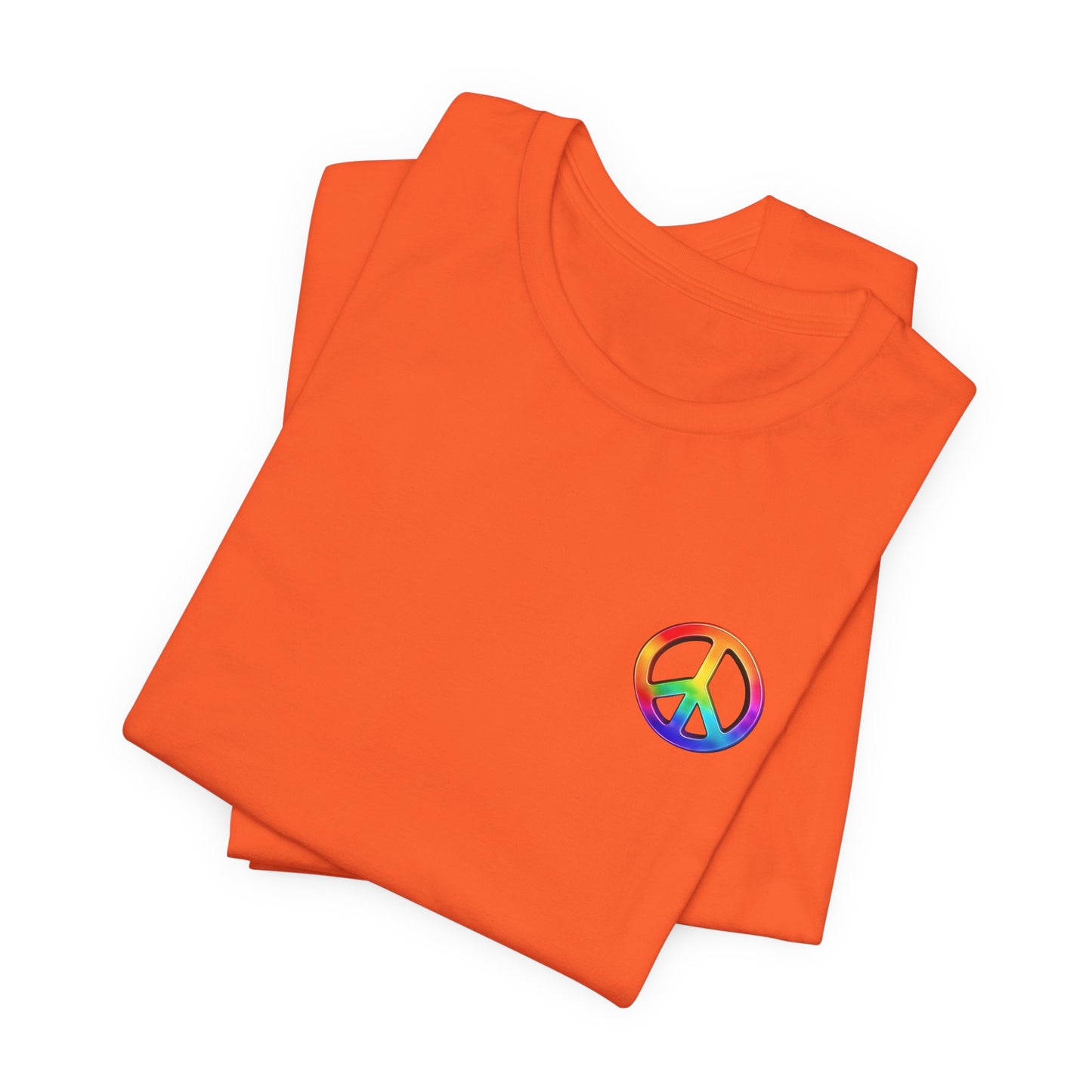 Peace Sign Tie-Dye Tee — Rainbow Hippie Peace Symbol T-Shirt