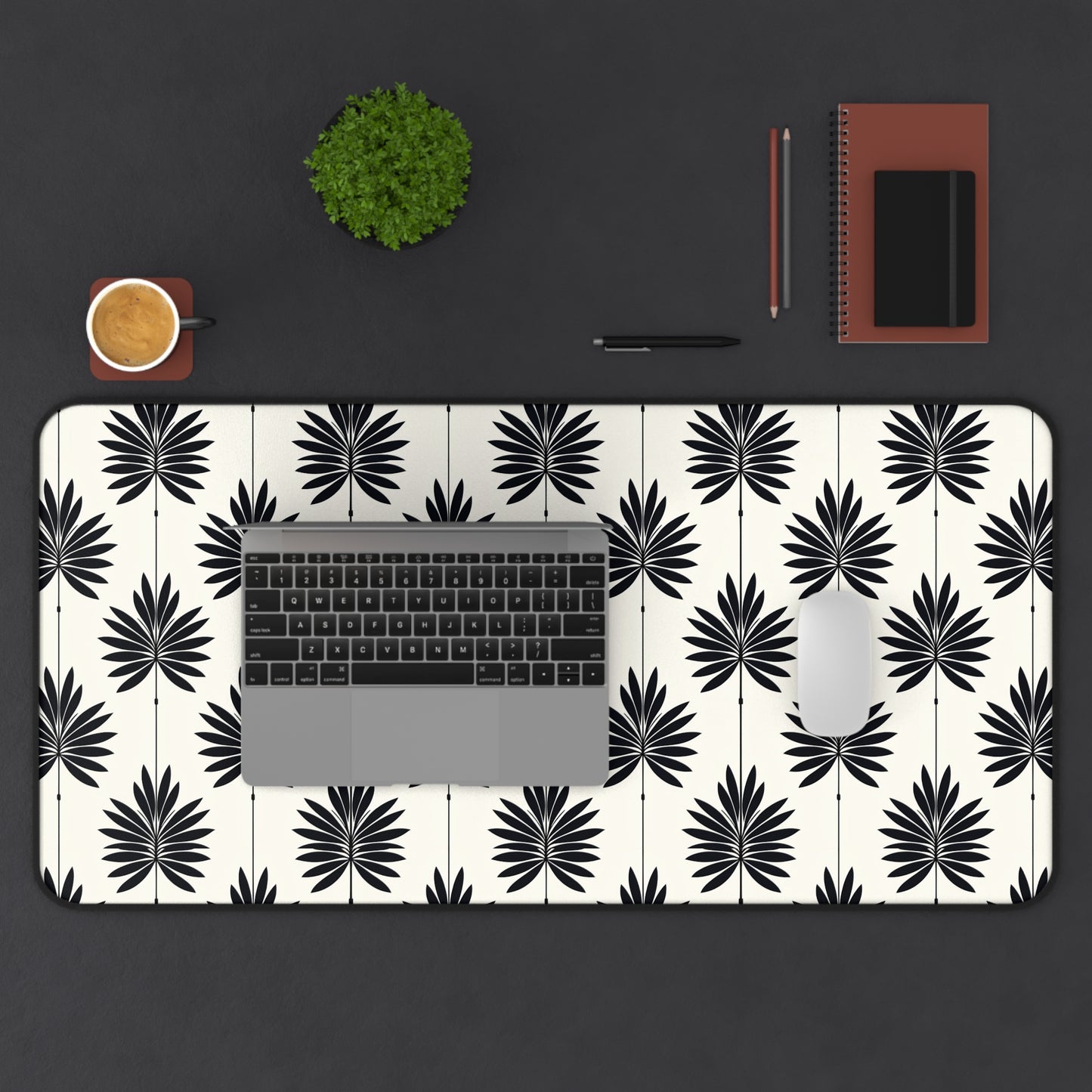Stylish Leaf Pattern Desk Mat for Home Office Decor