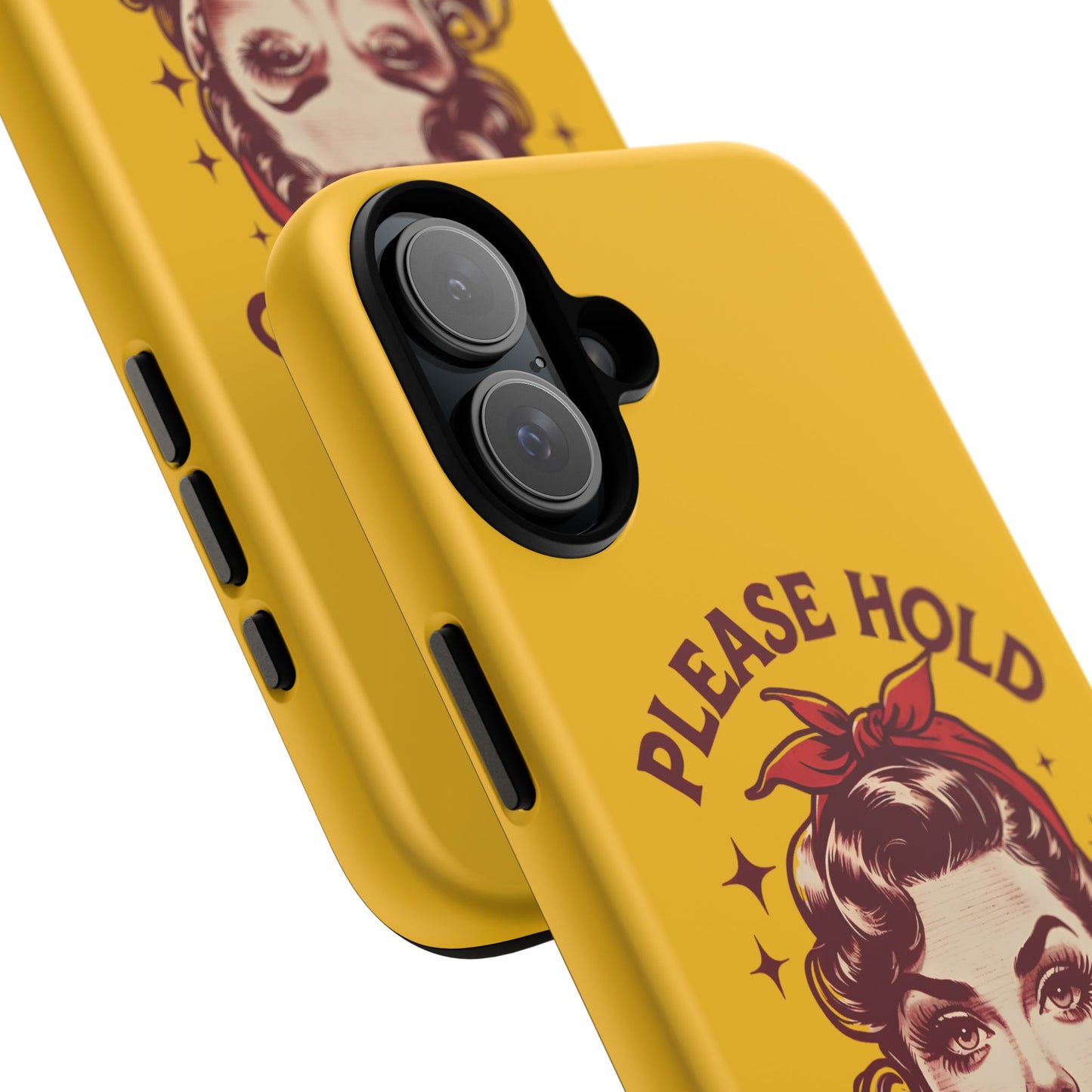 Phone Case - "Please Hold, Sarcasm Loading" Retro Pin-Up Tough Case