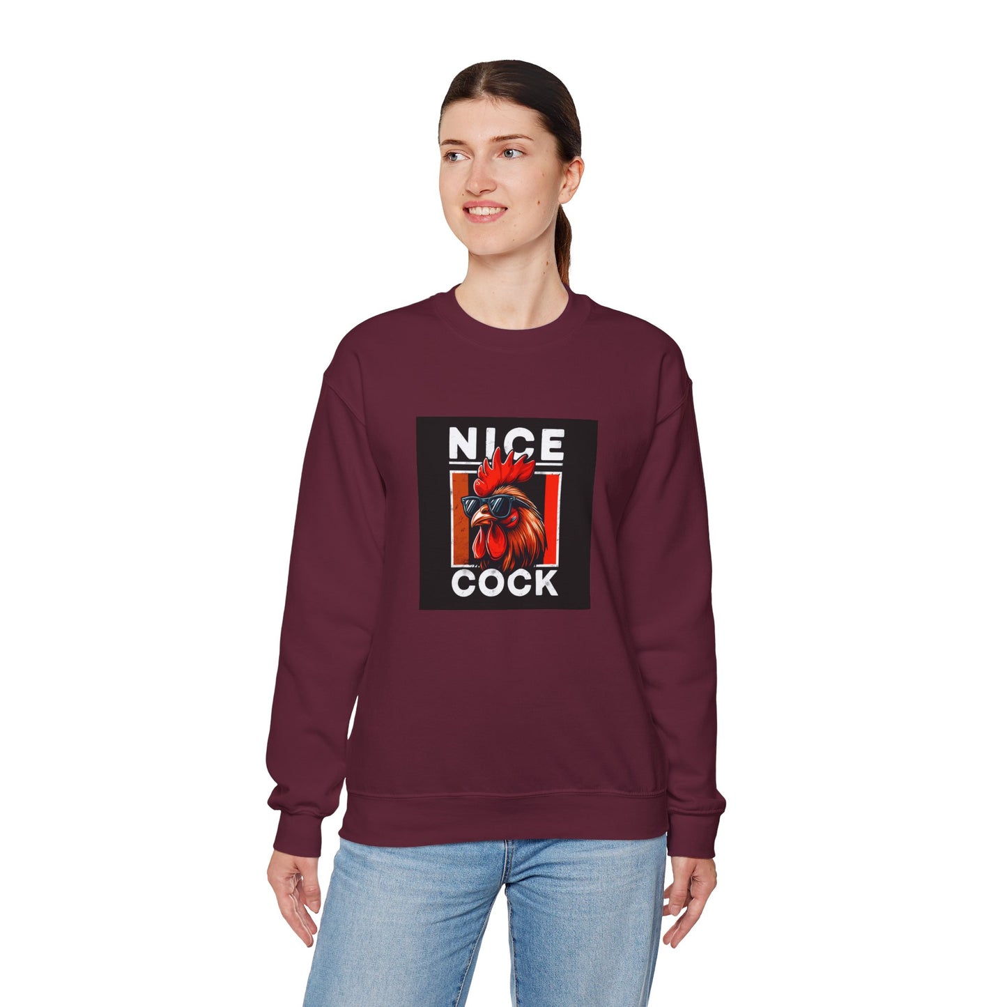 Nice Cock Rooster Crewneck Sweatshirt