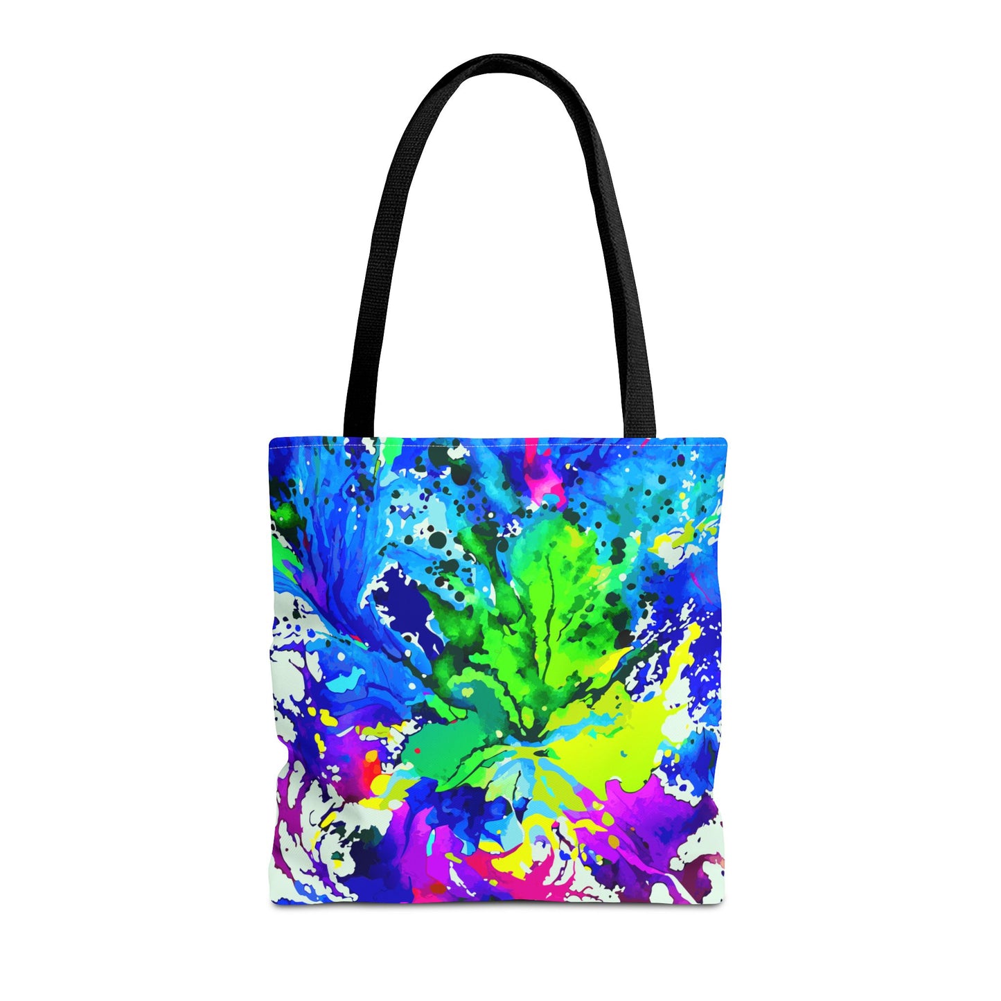 Vibrant Abstract Tote Bag Colorful Shopping Bag, Beach Tote