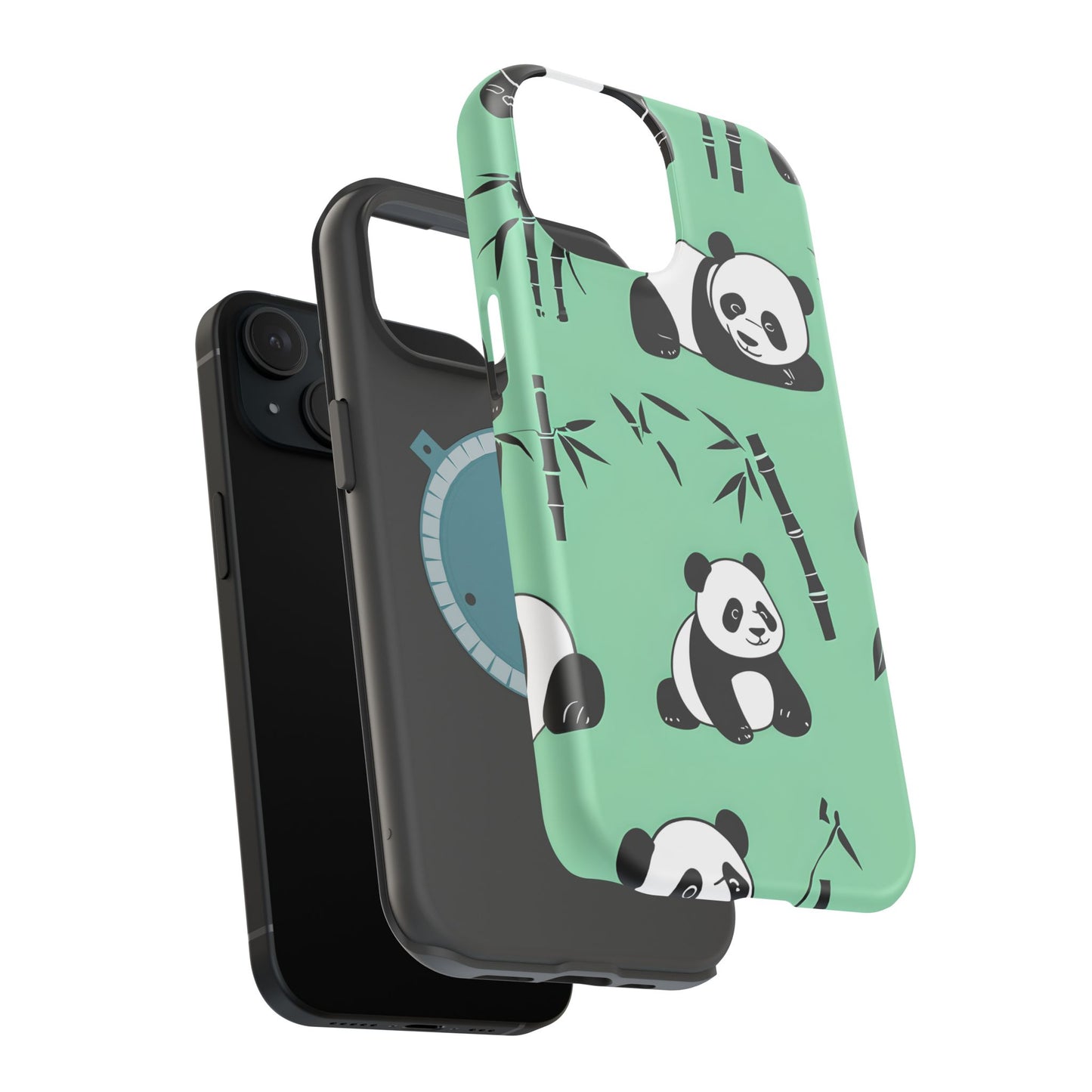 Panda Bamboo Magnetic Impact-Resistant Phone Case