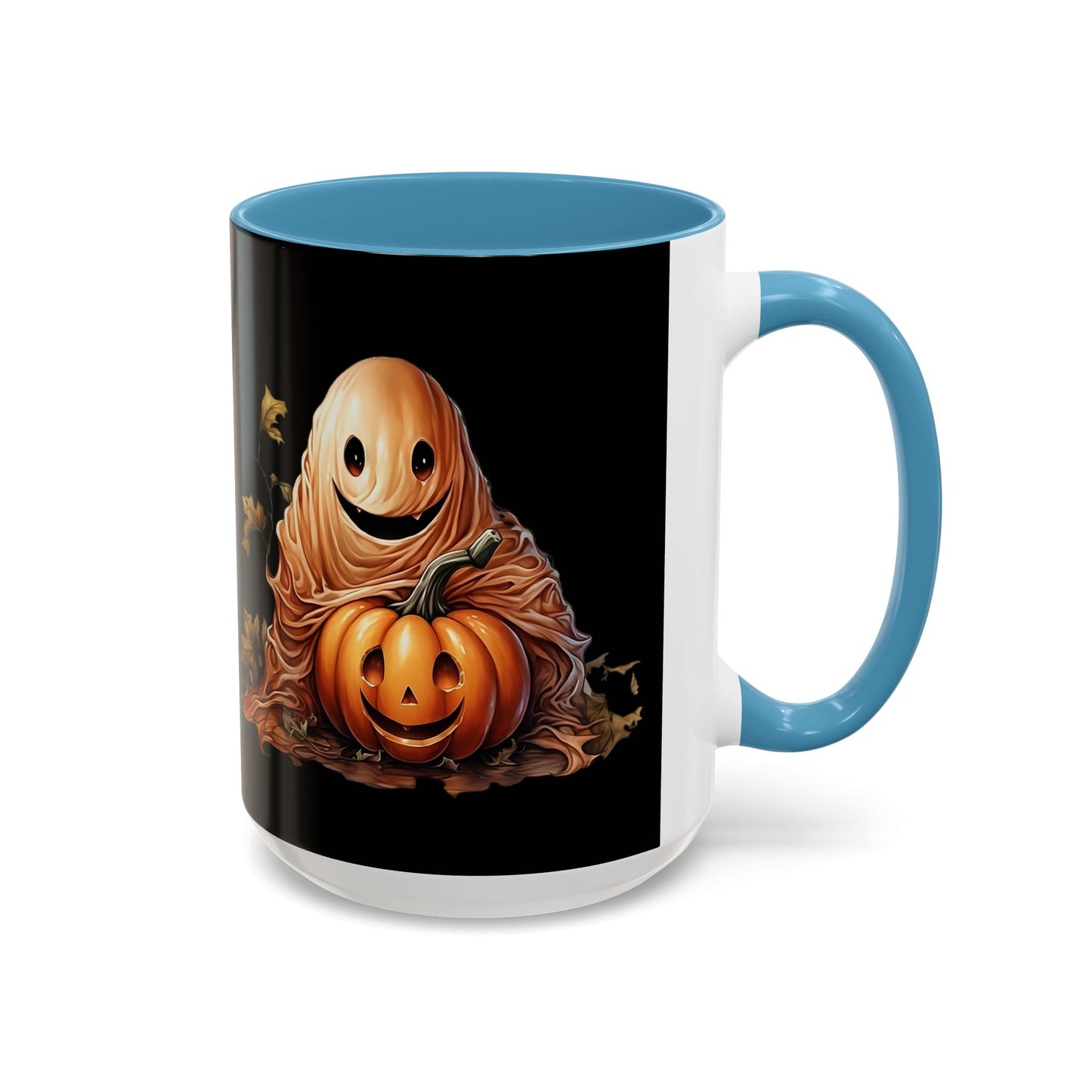 Halloween Ghost Pumpkin Coffee Mug, Spooky Drinkware, Fall Decor, Halloween Gift, Pumpkin Spice Lover's Mug