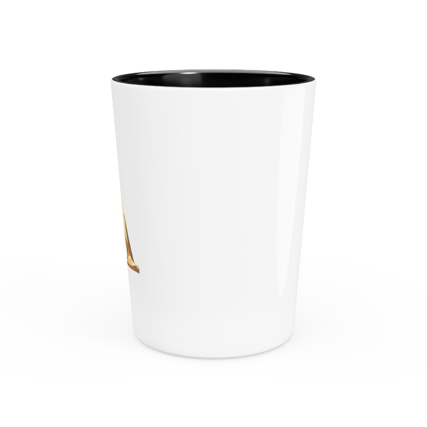 Elegant Gold Letter A Shot Glass, Personalized Party Favors, Wedding Gift