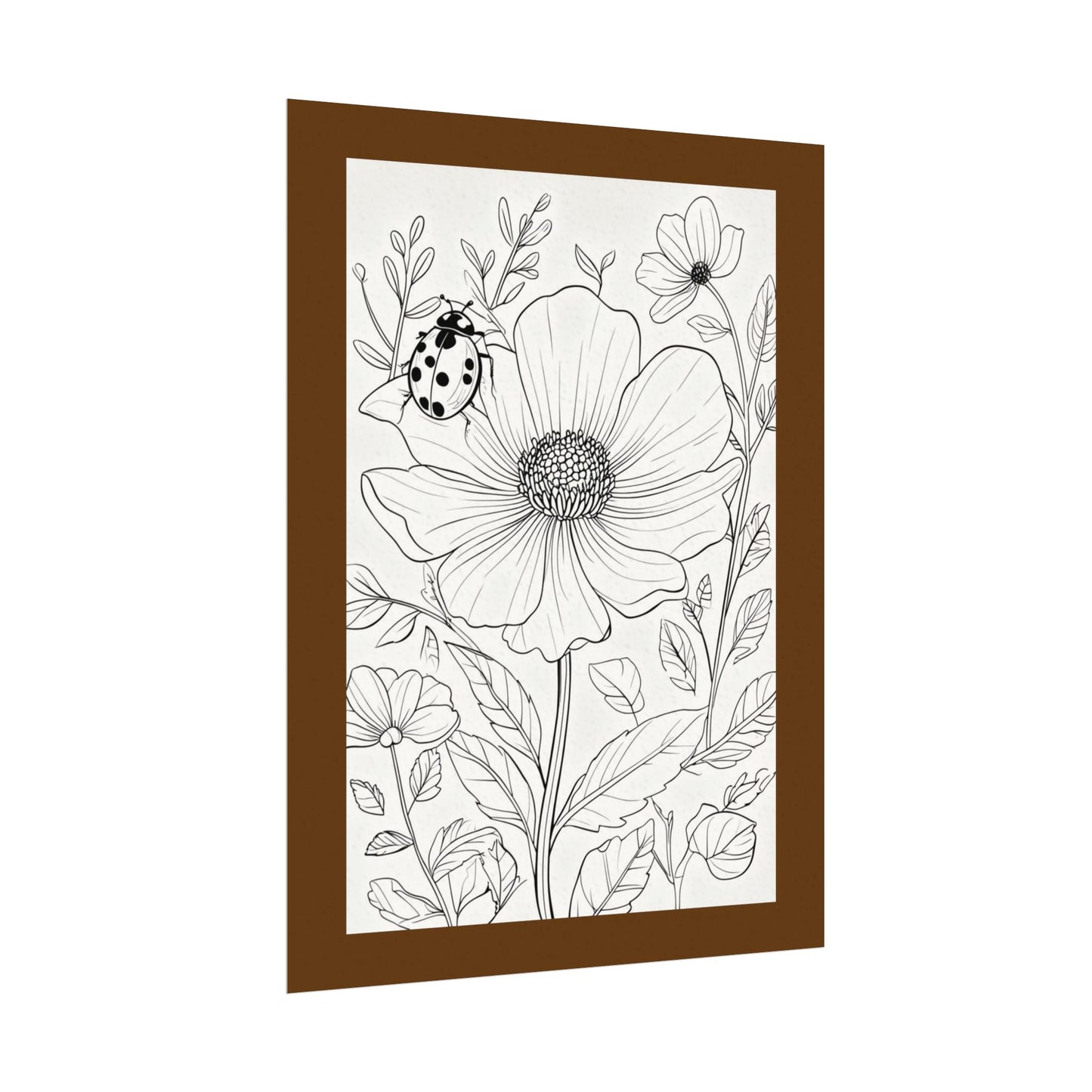 COLOR IT YOURSELF  Line Art Poster — Textured Matte Print