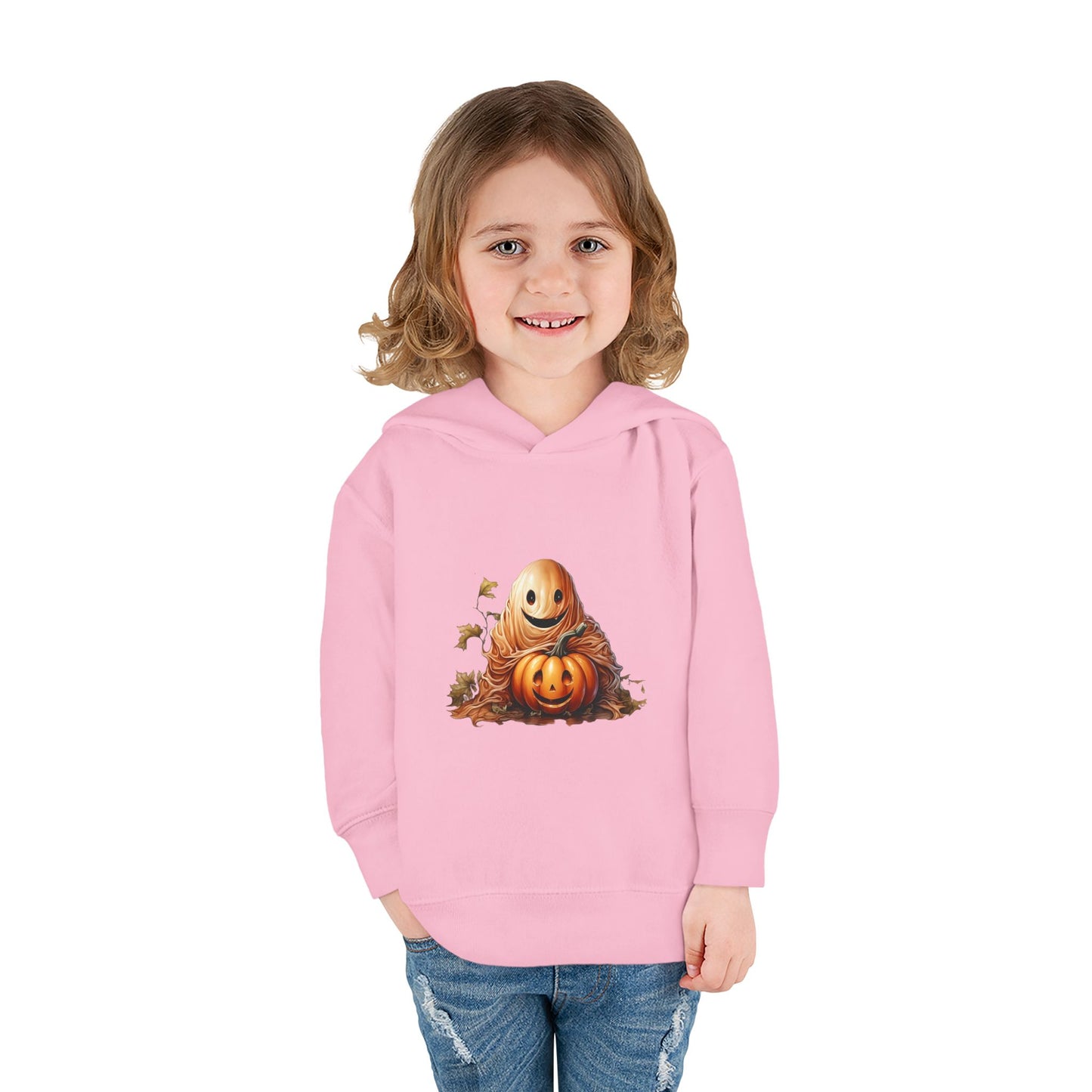 Halloween Toddler Hoodie, Cozy Pullover for Kids, Cute Fleece Sweatshirt, Perfect Fall Gift, Pumpkin Design