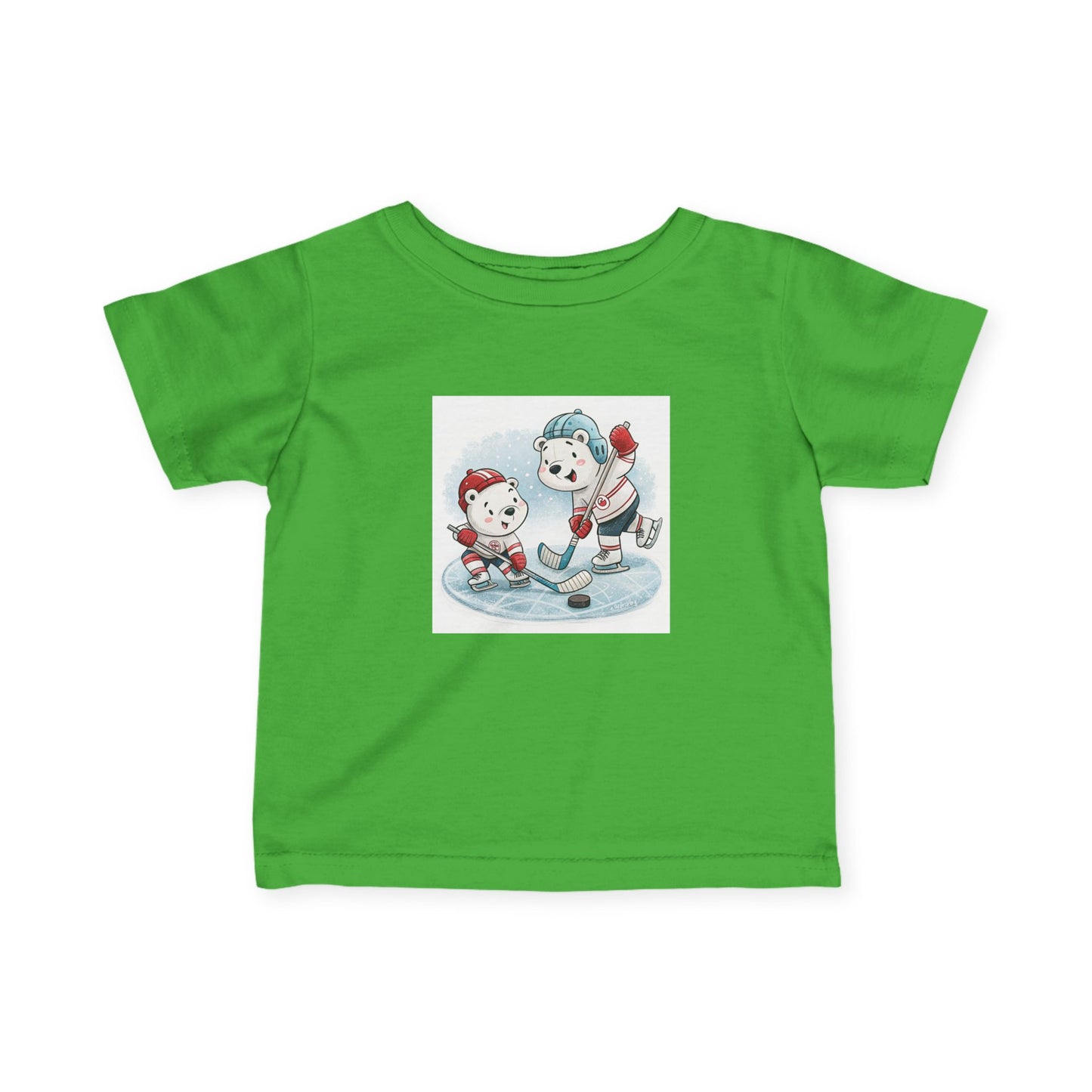 Infant Tee — Cute Ice Hockey Polar Bears Baby Shirt