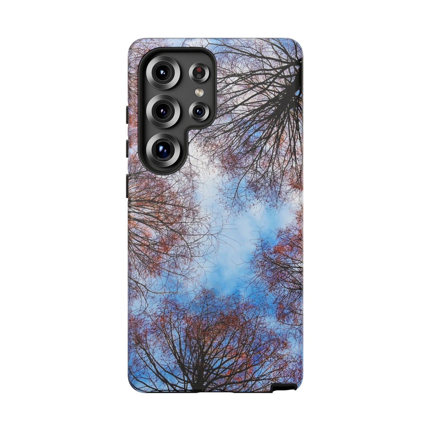 Skyward Trees Phone Case — Nature Forest Canopy Protective Tough Case