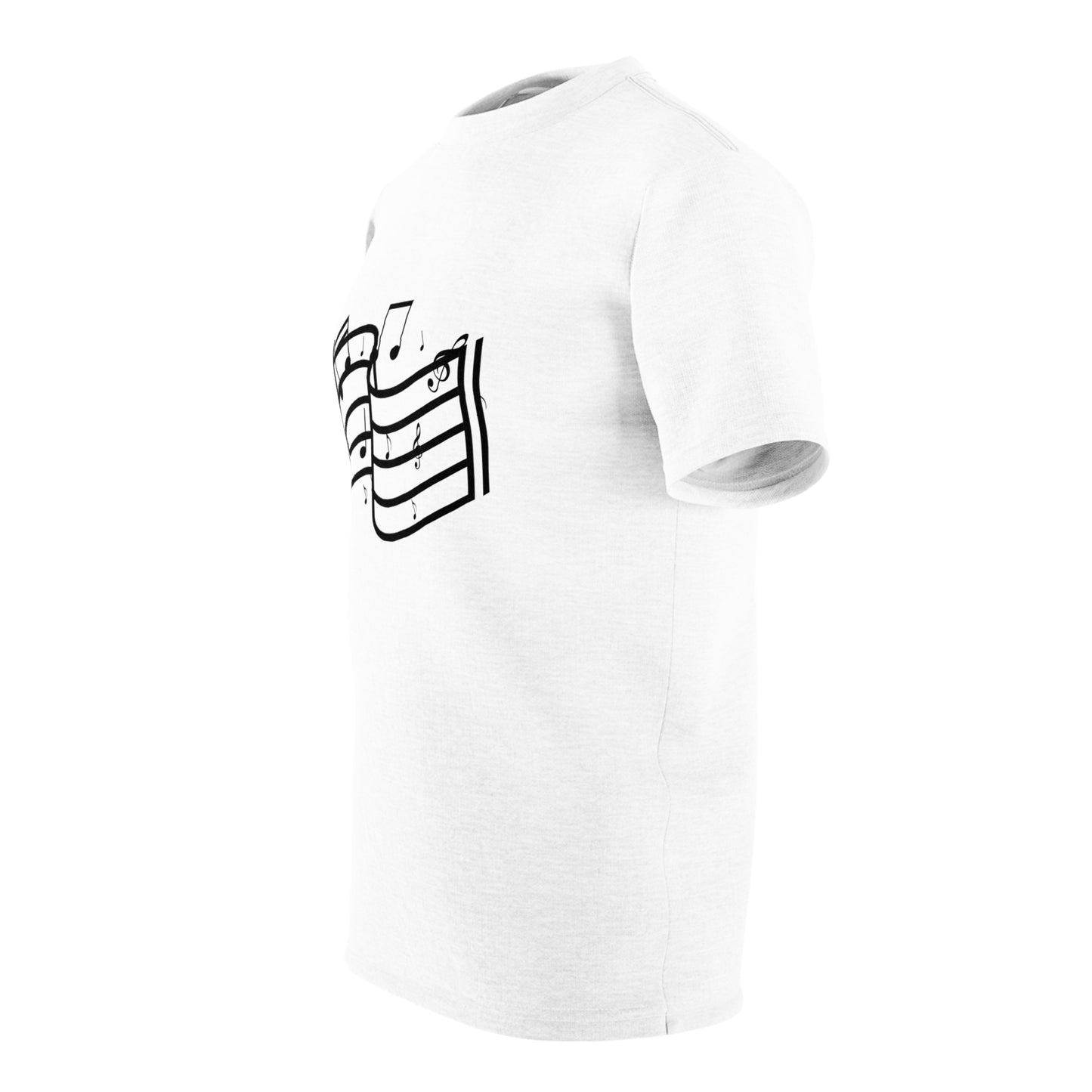 Musical Notes Graphic Tee — Treble Clef Sheet Music T-Shirt