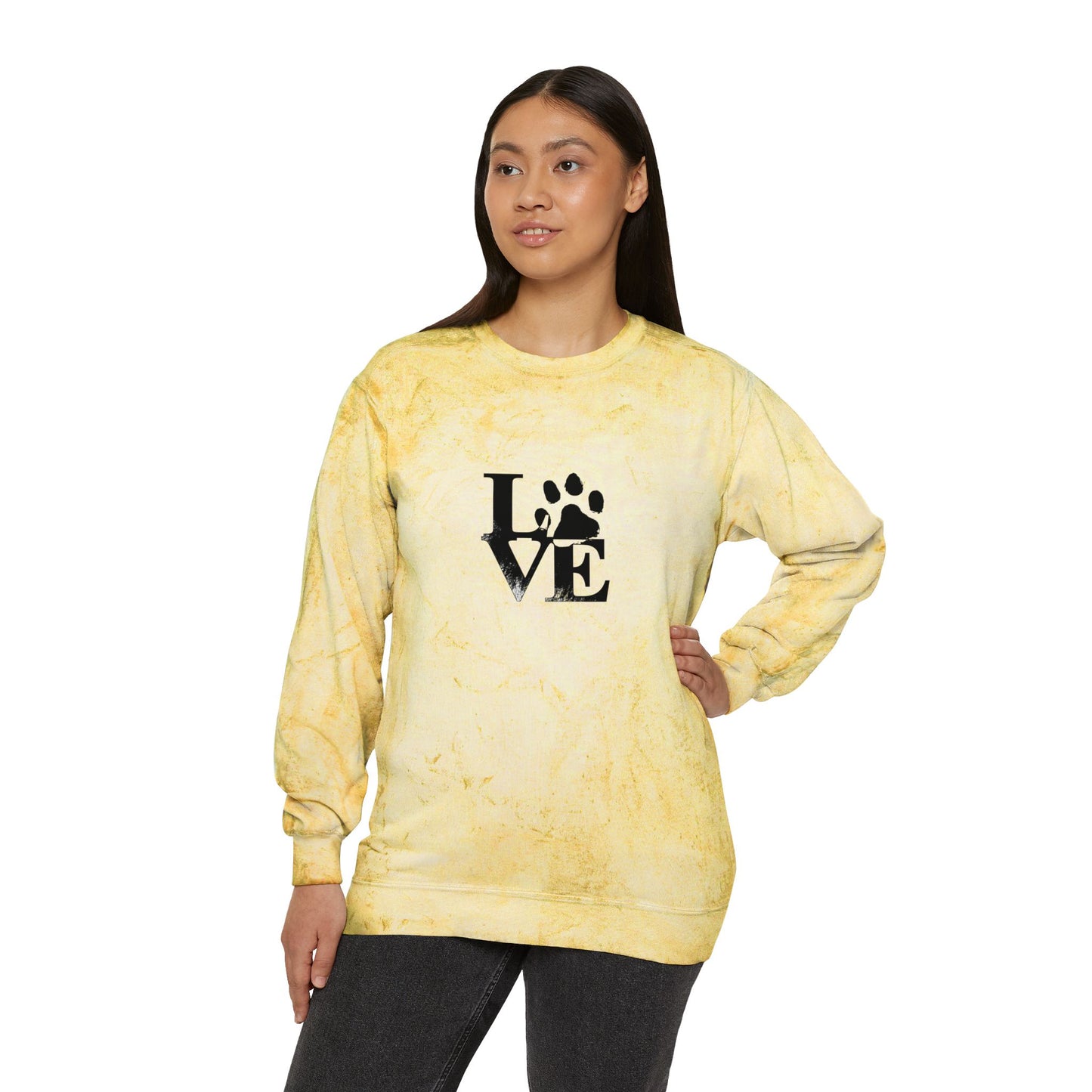 Colorful Love Pet-Inspired Crewneck Sweatshirt