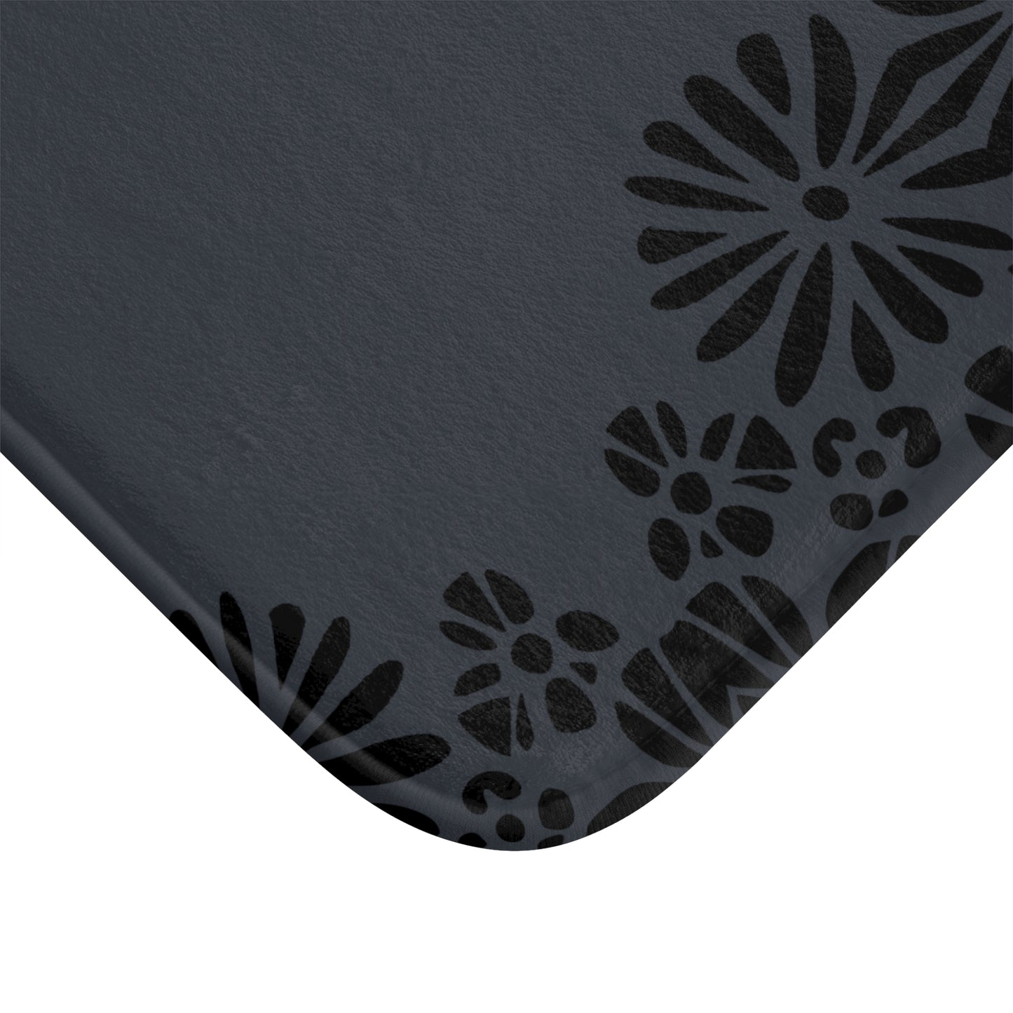 Floral Elegance Bath Mat - Chic Bathroom Decor, Home Spa Essentials, Gift for Her, Modern Design, Cozy Comfort