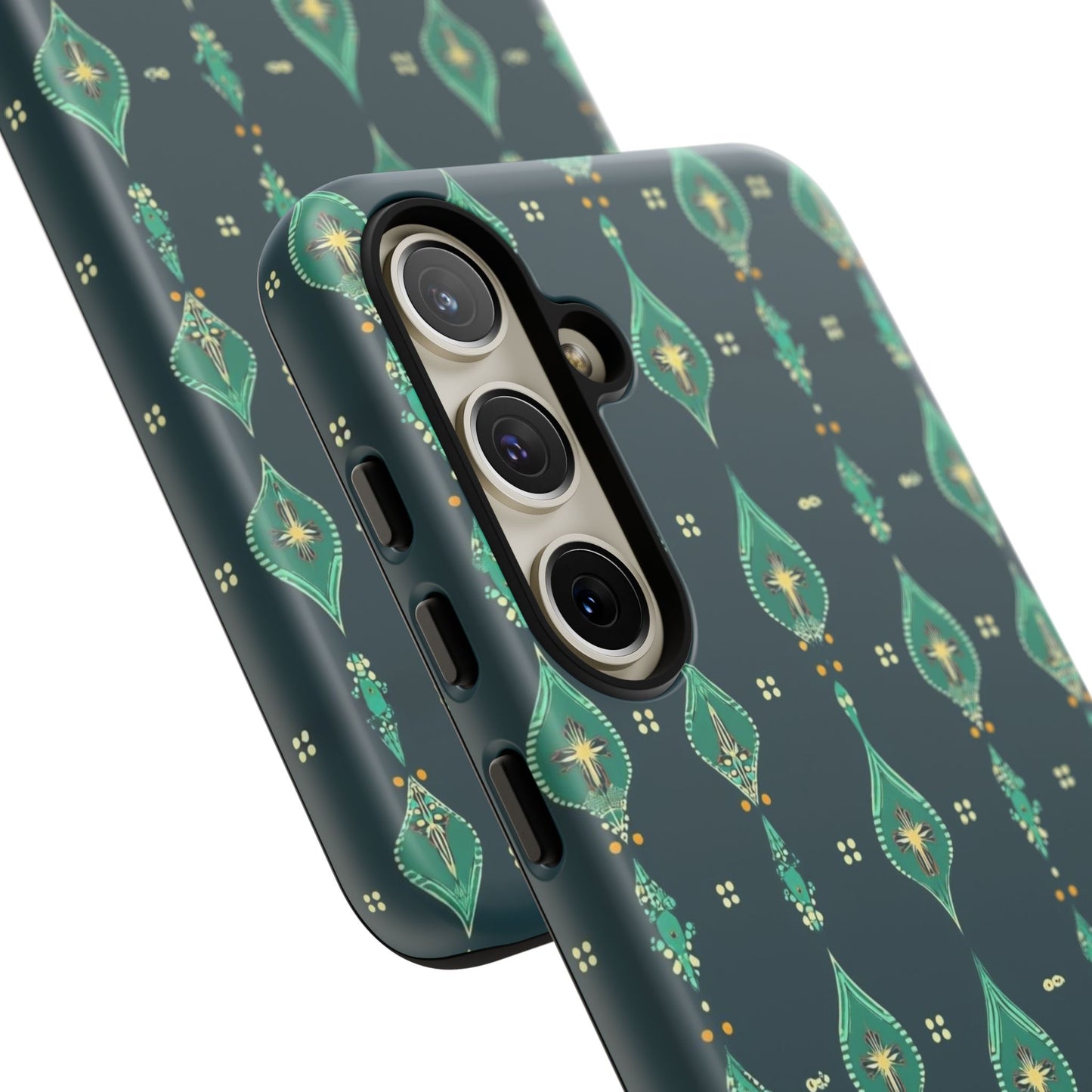 Emerald Boho Teardrop Phone Case
