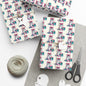 Gift Wrap Paper — Cute Kitten with Presents Pattern