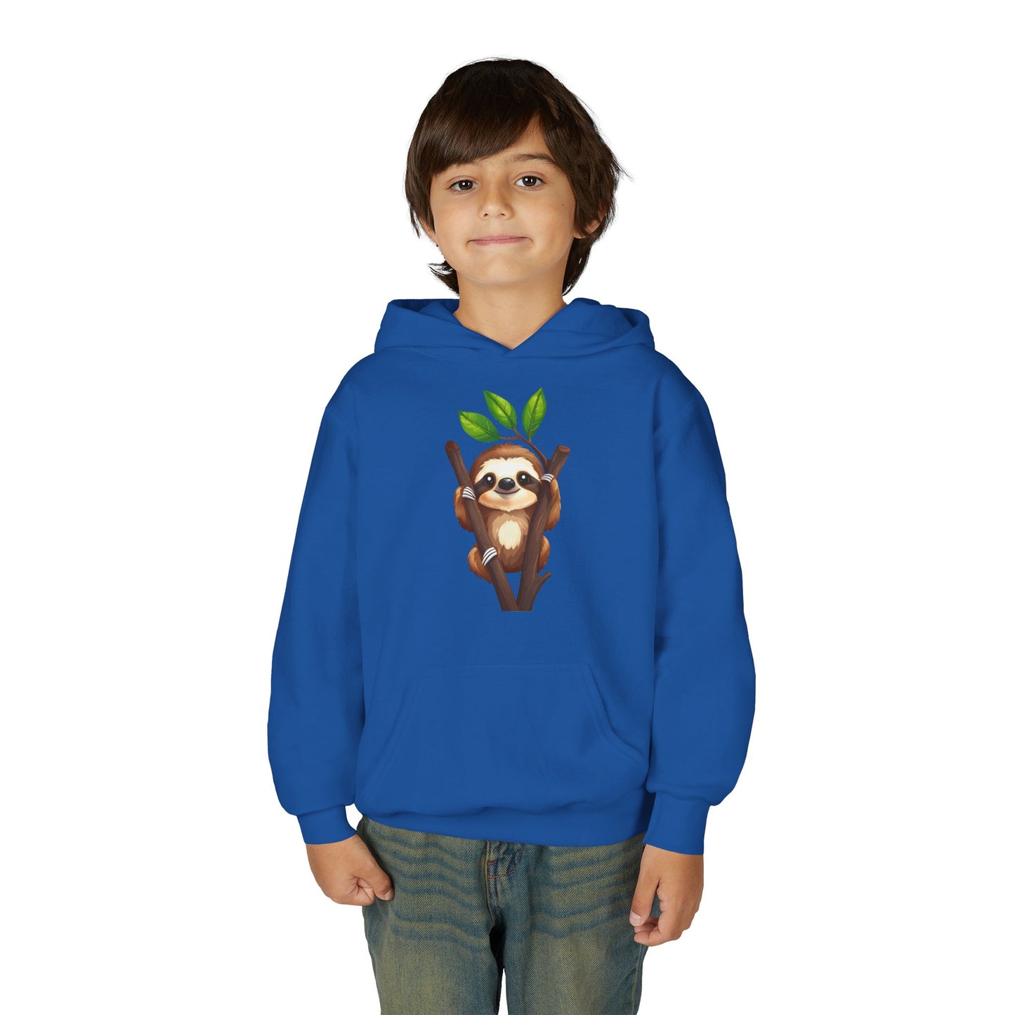 Cute Sloth on Branch Hoodie | Kids Sweatshirt