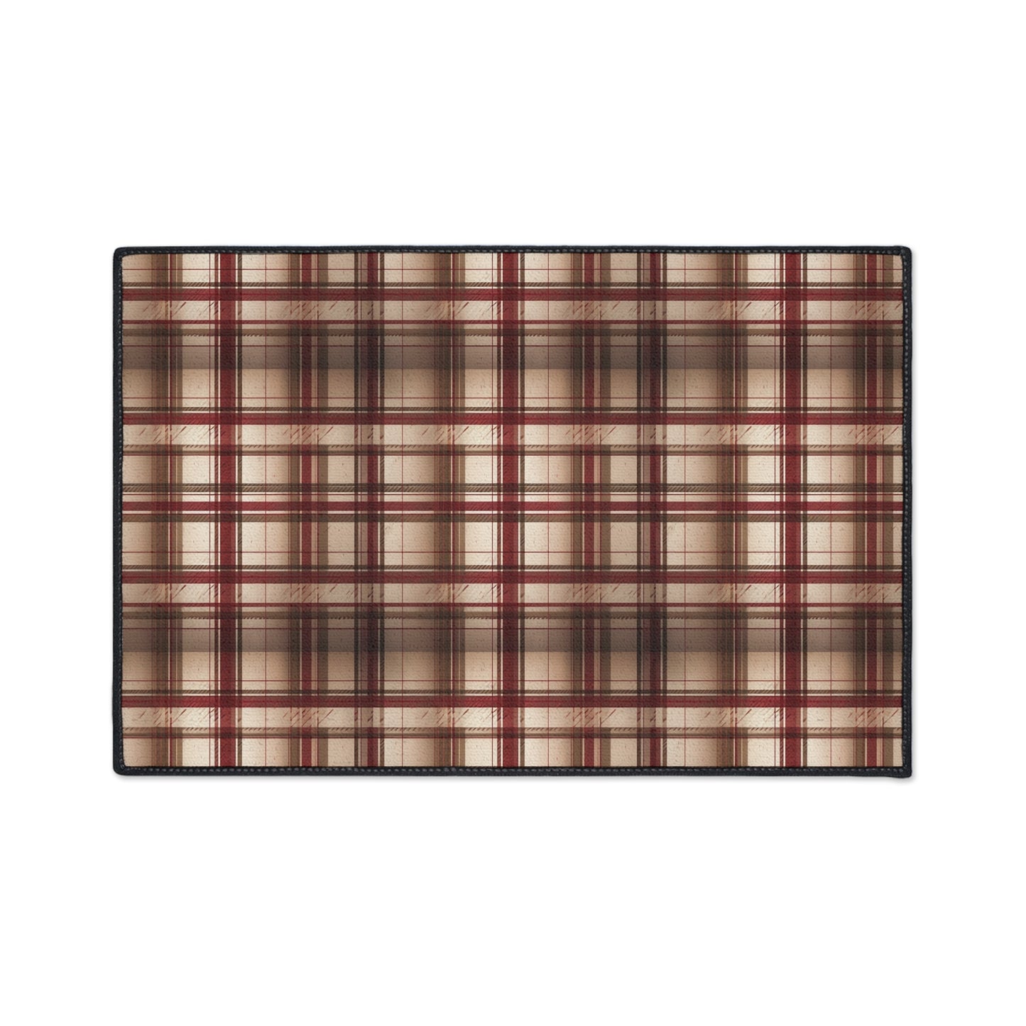 Plaid Floor Mat — Heavy-Duty Non-Slip Rug for Entryway, Kitchen & Mudroom