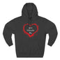Heart Splash Hoodie — "Love Tolerate Me" Graphic Pullover