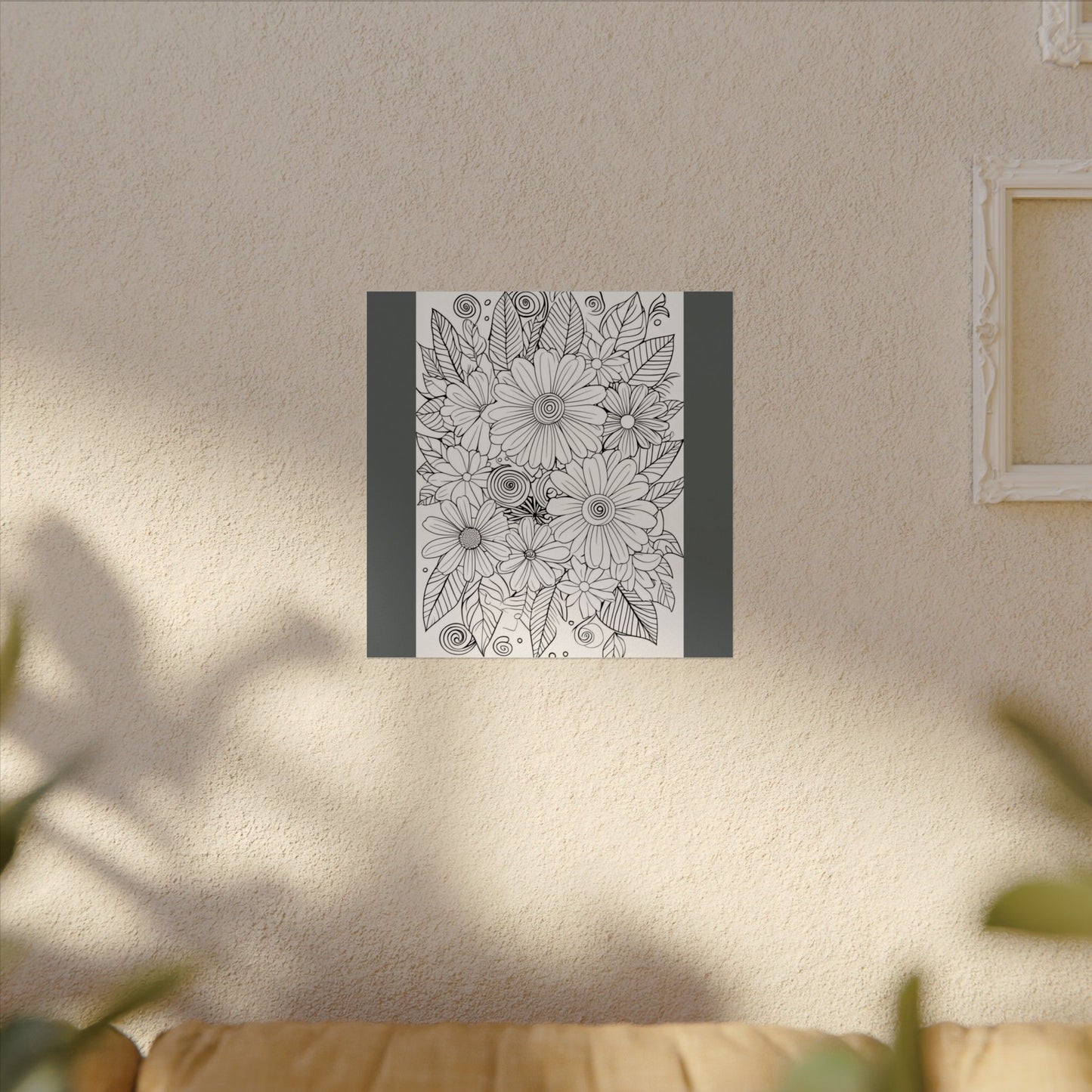 COLOR IT YOURSELF  Line Art Poster — Textured Matte Print