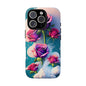 Floral Dream Tough Phone Case — Rose Bouquet Clouds Design