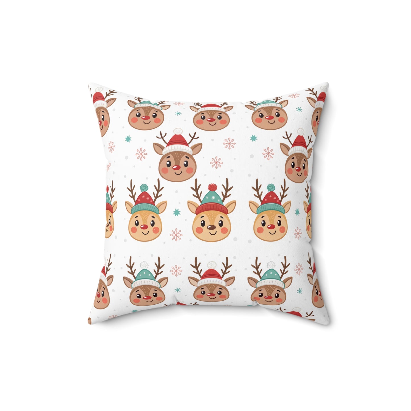 Festive Reindeer Pillow, Cozy Home Decor, Holiday Cushion, Christmas Gift, Fun Winter Accent