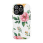 Floral Tough Phone Case — Pink Peony Protective Phone Cover