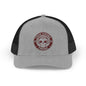 Trucker Cap — Cute Cat Circle Patch Snapback