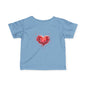 Infant Tee with Watercolor Heart – Baby Valentine Shirt